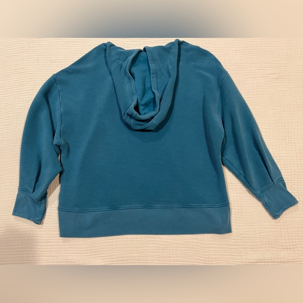 ATHLETA Plus Size Balance Waffle Hoodie Sweatshirt Size 1X - Picture 10 of 15